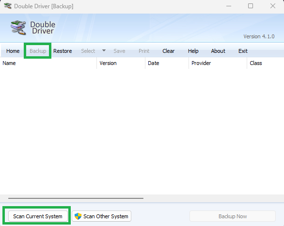 Double Driver開始画面